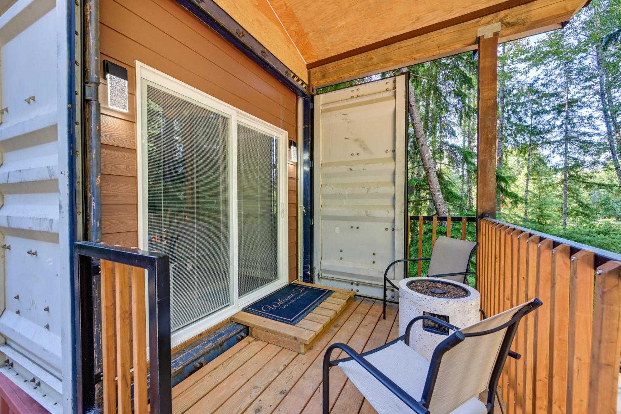 Unique Container Studio With Deck And Fire Pit! Buckley Exterior foto