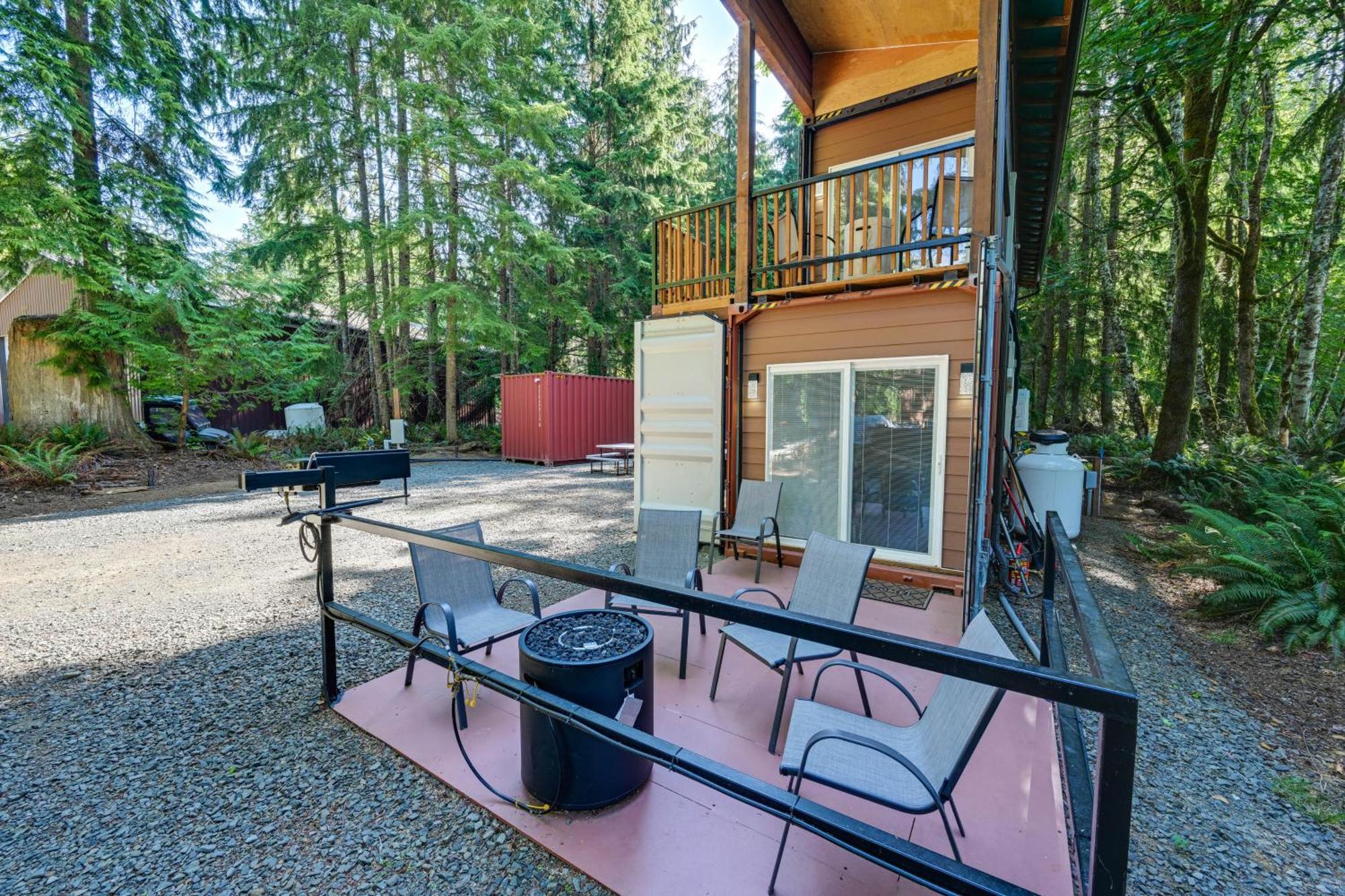 Unique Container Studio With Deck And Fire Pit! Buckley Exterior foto